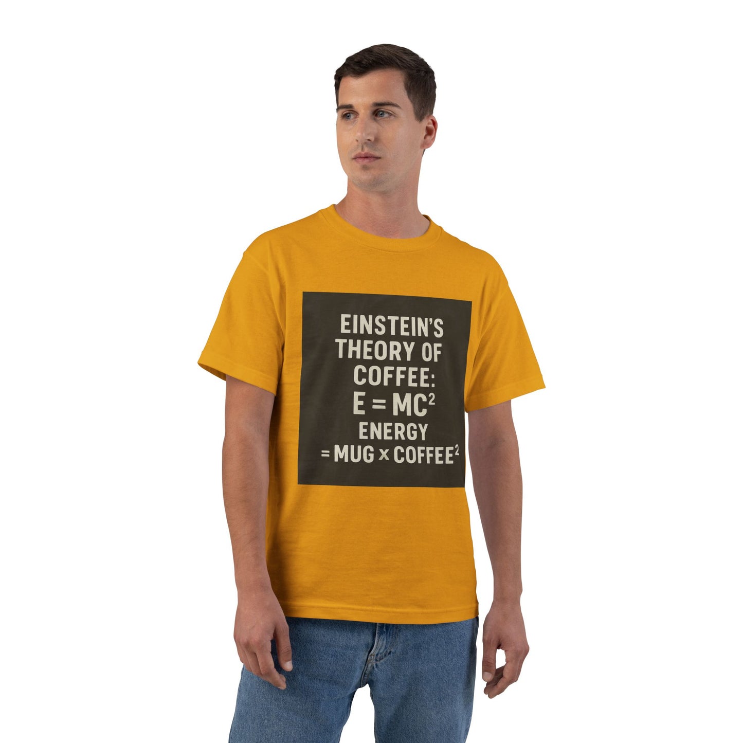 Einstein's Theory Of Coffee Men's Short-Sleeve Crewneck Tee