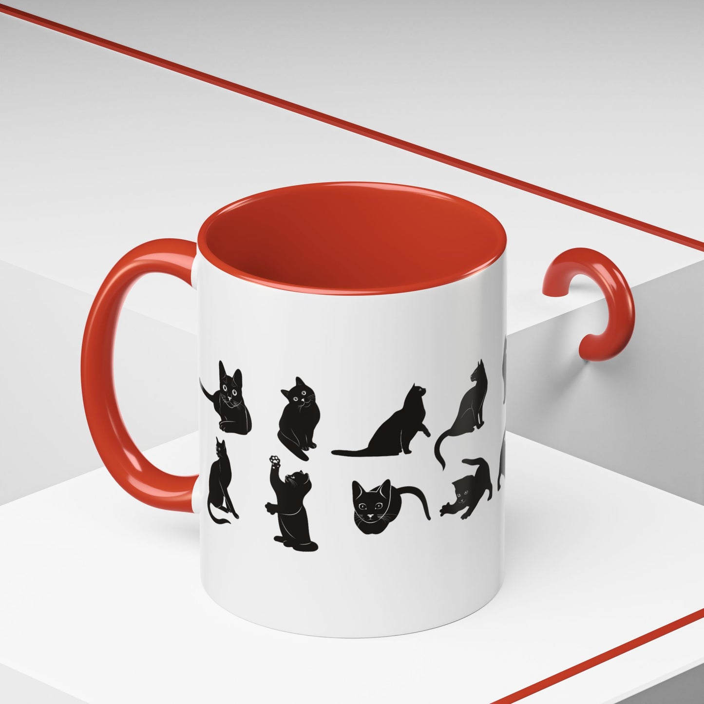 Cats 2-Tone Coffee Mug