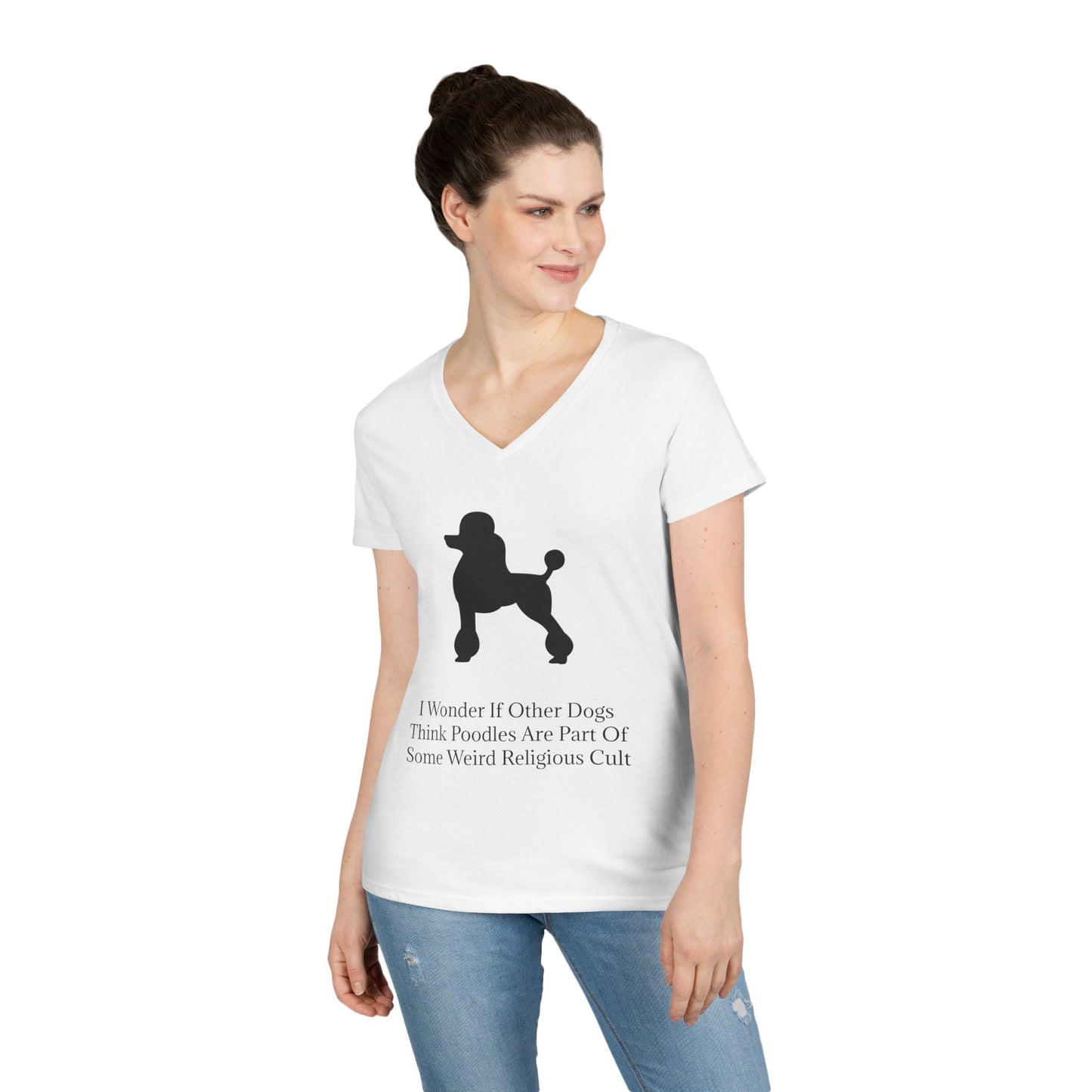 I Wonder Women's V-Neck T-Shirt