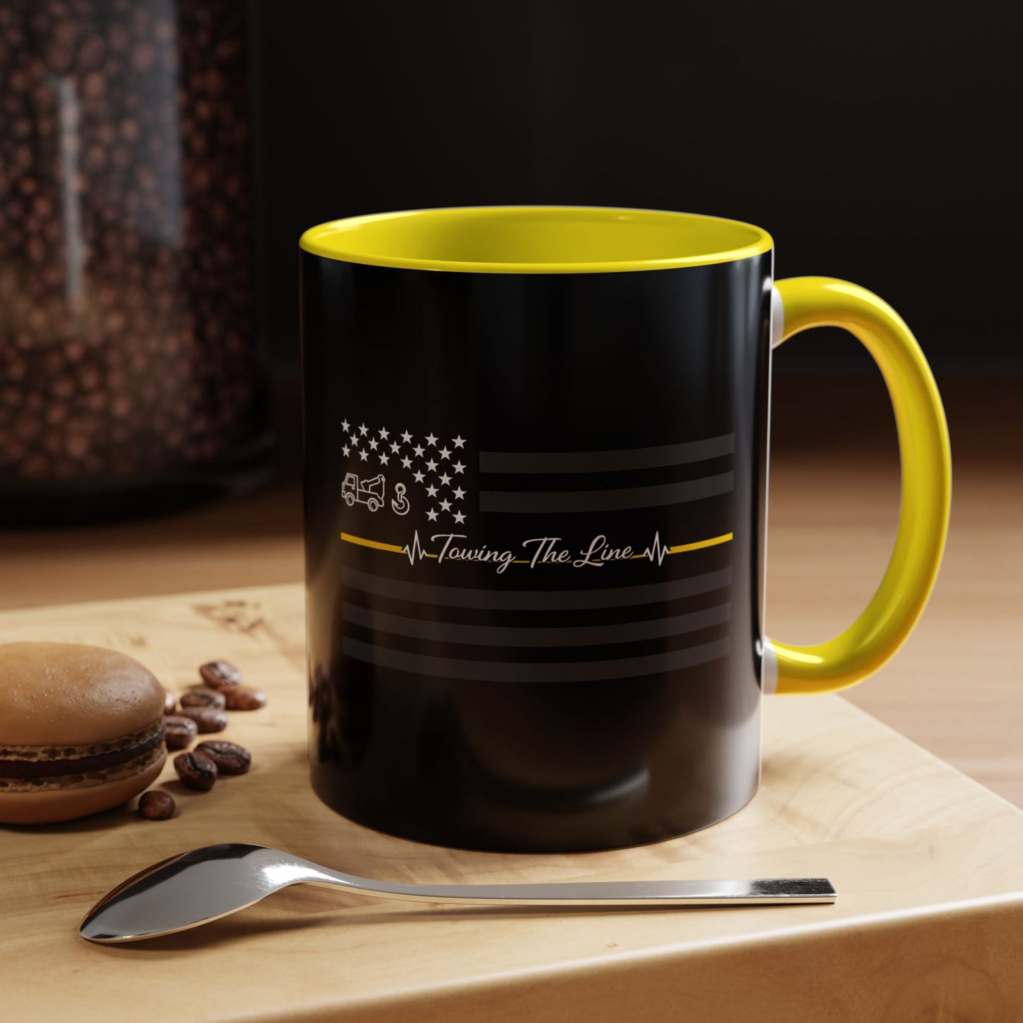Thin Yellow Line 2-Tone Coffee Mug