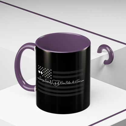 Thin White Line 2-Tone Coffee Mug
