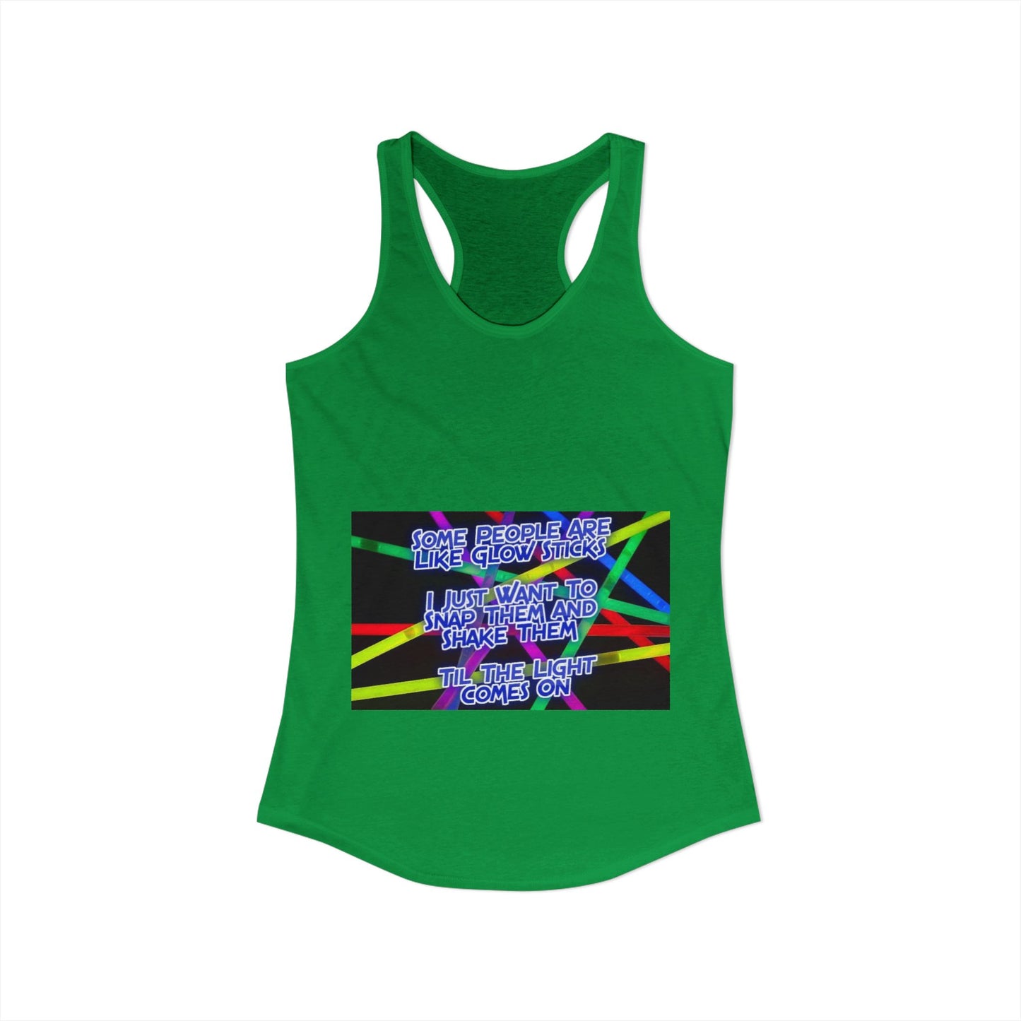 Glow Sticks Women's Racerback Tank