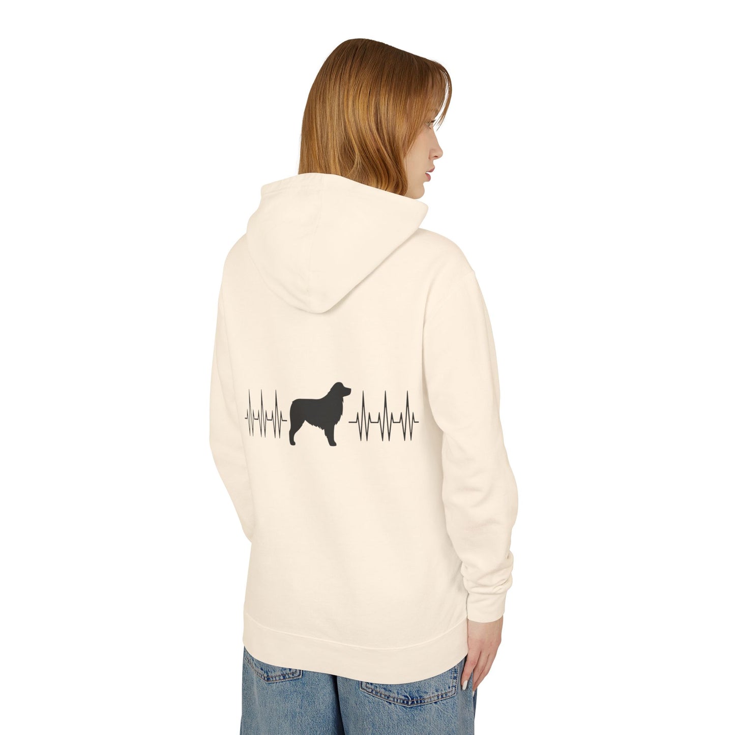 My Heart Beats For Aussies Unisex Lightweight Hoodie