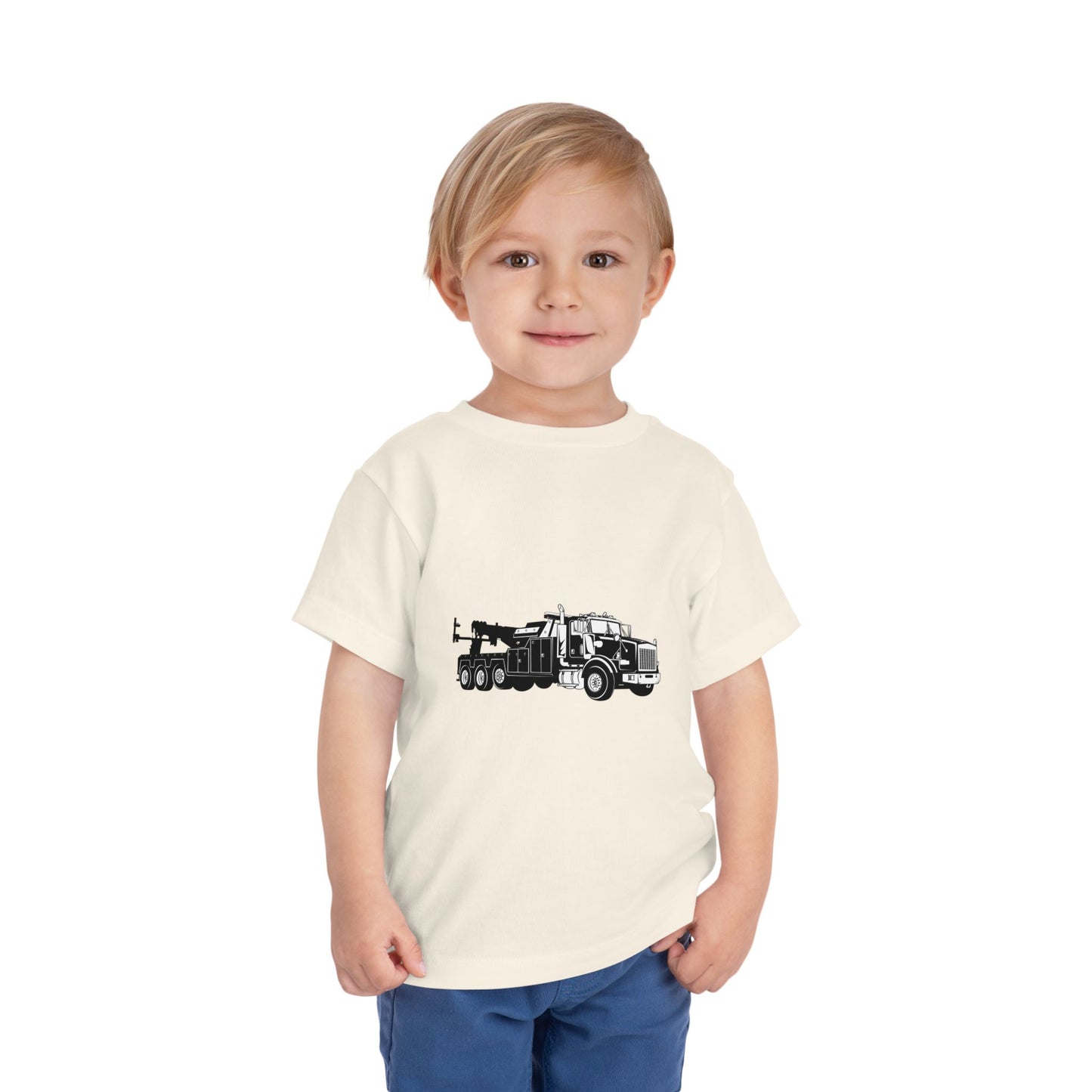 Heavy Tow Truck Toddler Unisex Short Sleeve Crewneck Tee