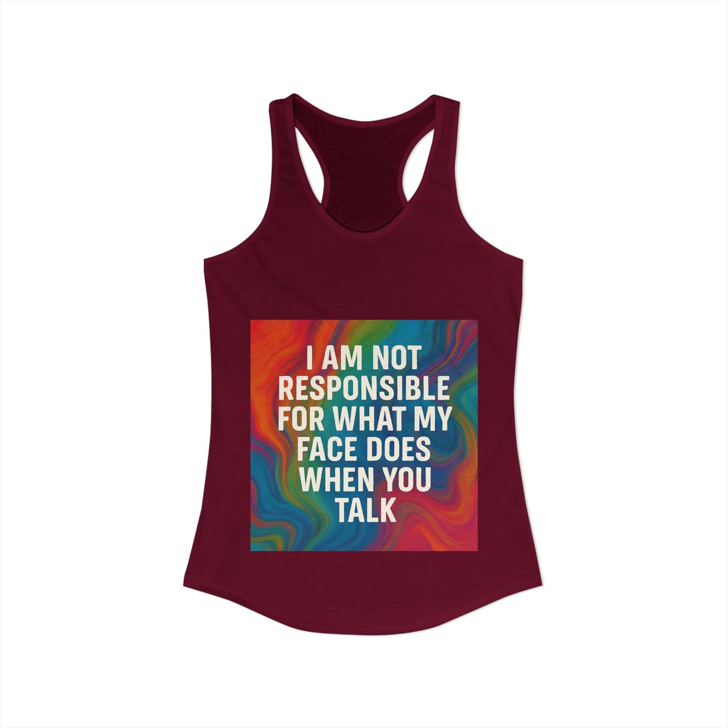 When You Talk Women's Racerback Tank
