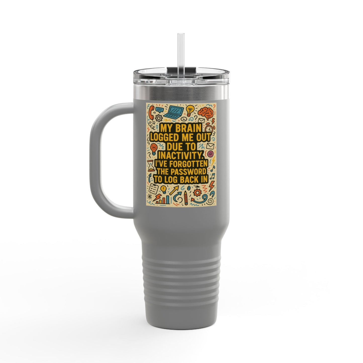 Logged Out Insulated Travel Mug
