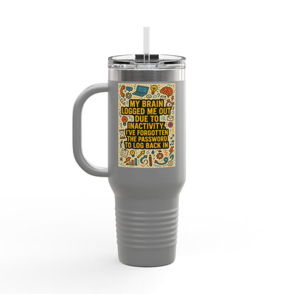 Logged Out Insulated Travel Mug