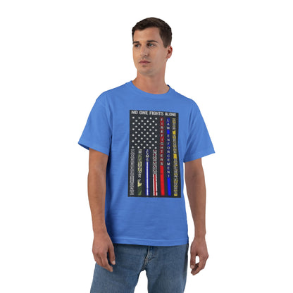 No One Fights Alone Men's Short-Sleeve Crewneck Tee