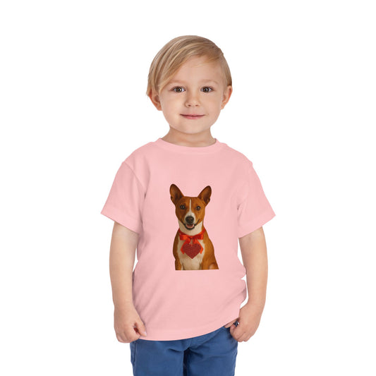 Cupid's Companion Basenji Toddler Unisex Short Sleeve Crewneck Tee