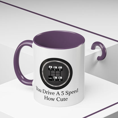 5 Speed How Cute 2-Tone Coffee Mug