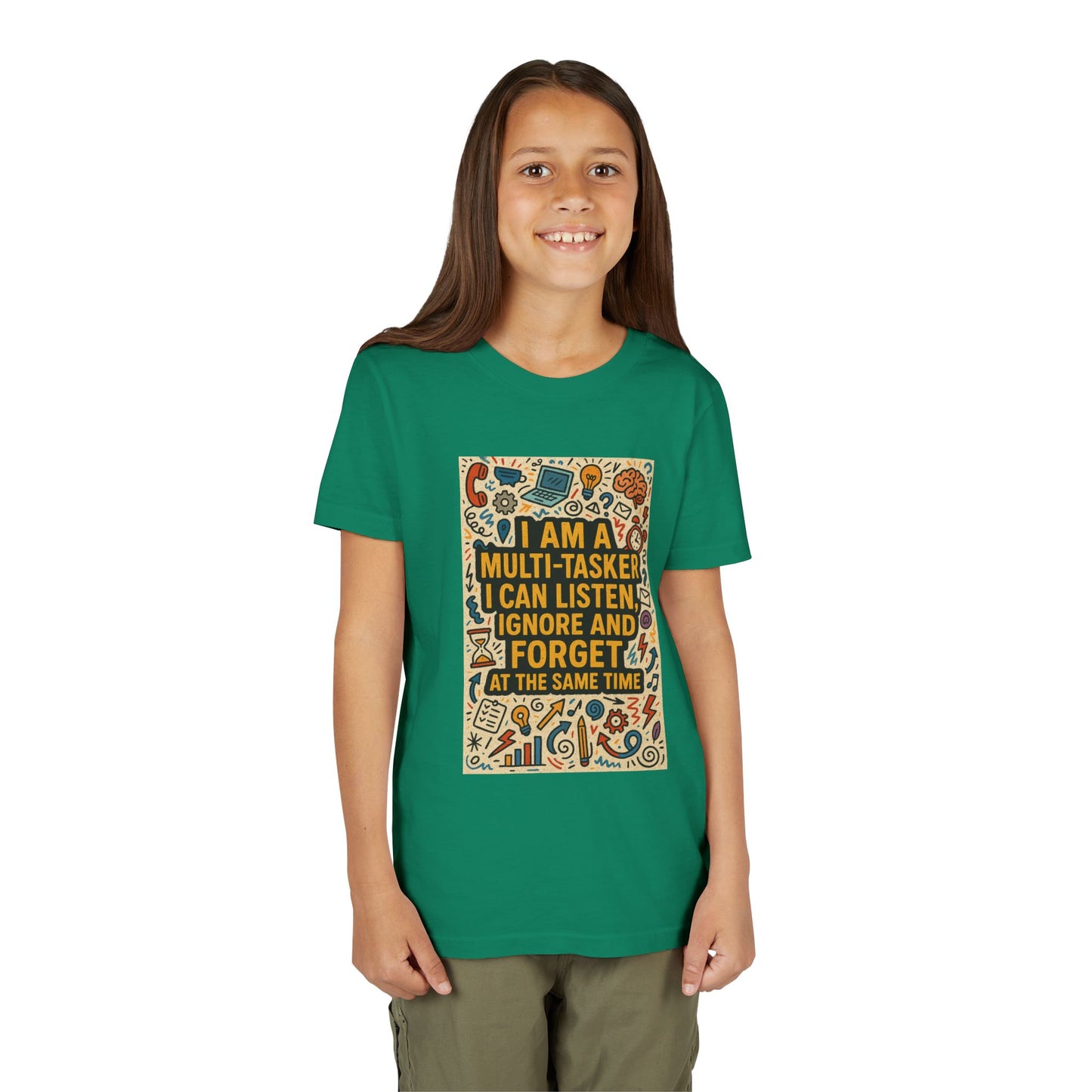 Multi-Tasker Youth Unisex Short Sleeve Crewneck Tee