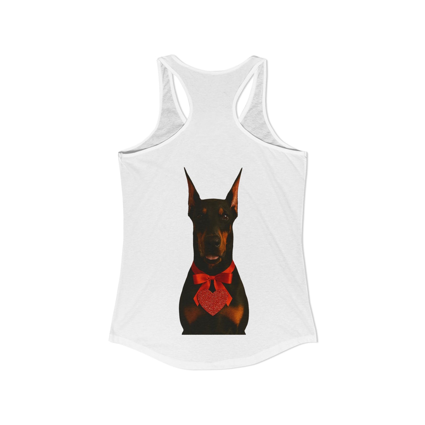Cupid's Companion Doberman Women's Racerback Tank