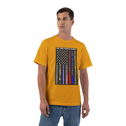 No One Fights Alone Men's Short-Sleeve Crewneck Tee