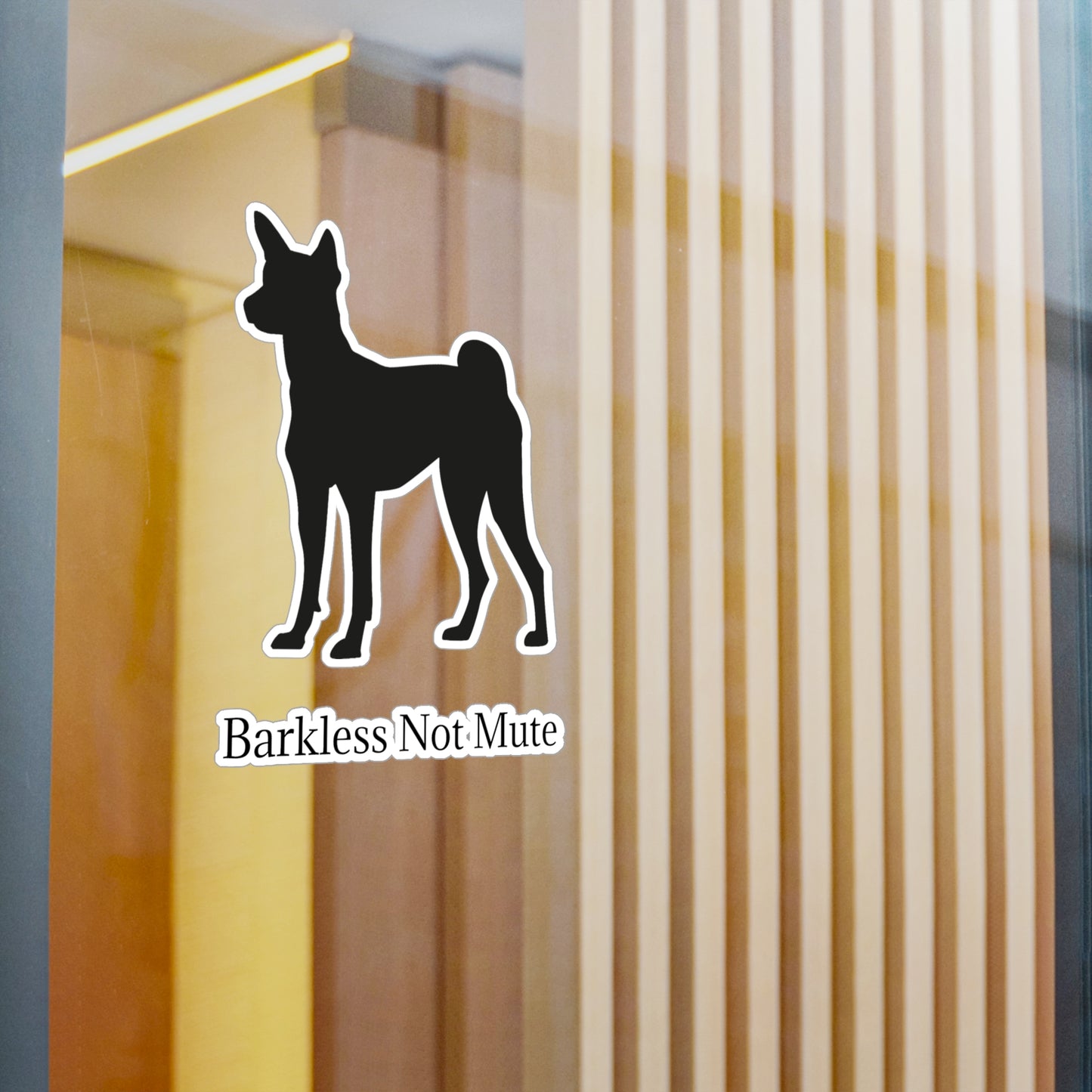 Barkless Not Mute Vinyl Decal