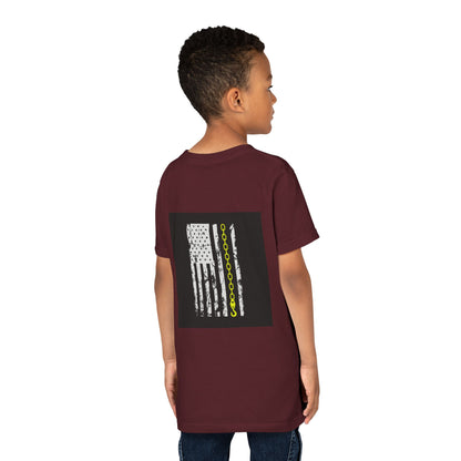 Thin Yellow Line Youth Unisex Short Sleeve Crewneck Tee