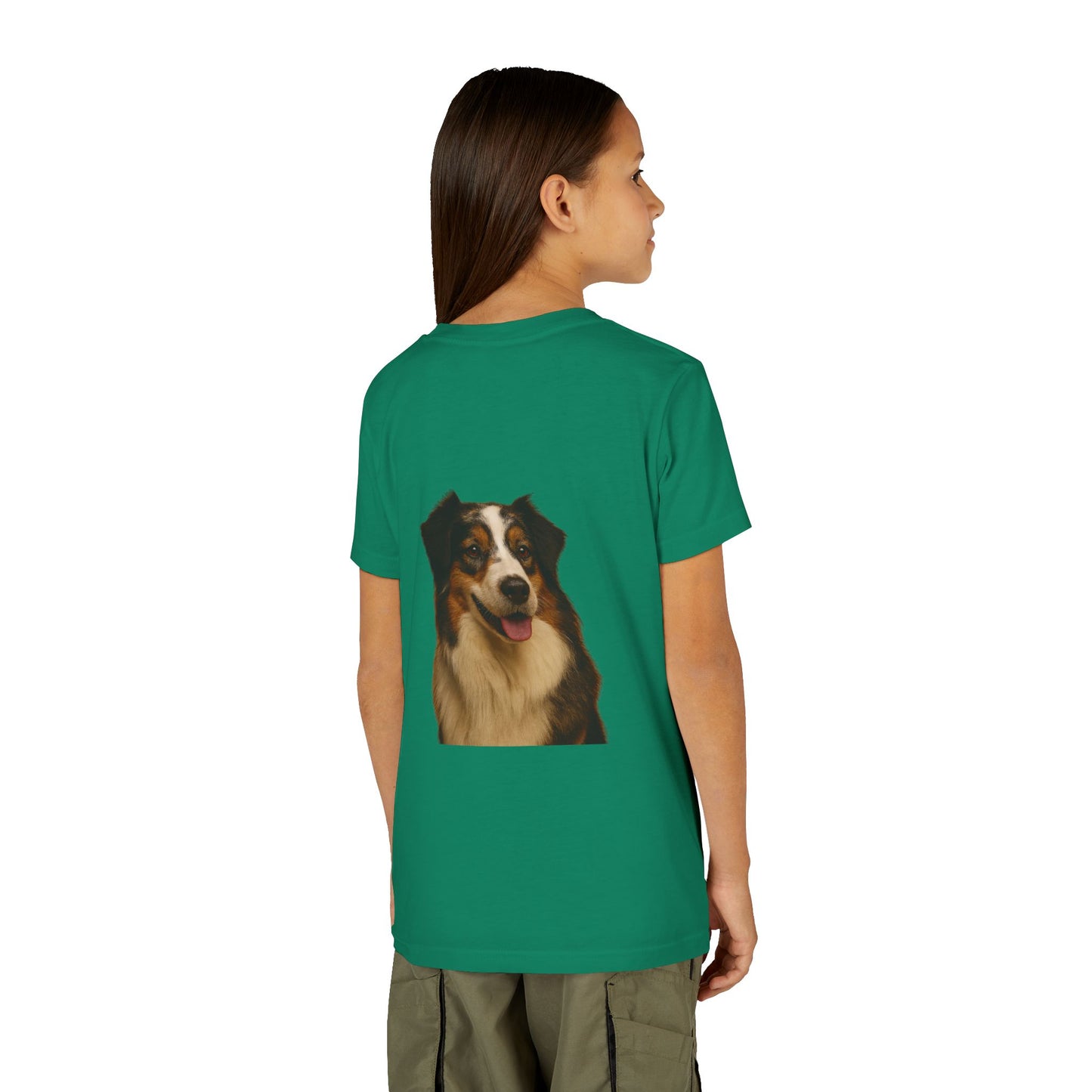 Aussie Head Youth Unisex Short Sleeve Crewneck Tee