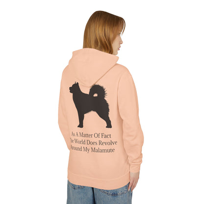Matter Of Fact Malamute Unisex Lightweight Hoodie