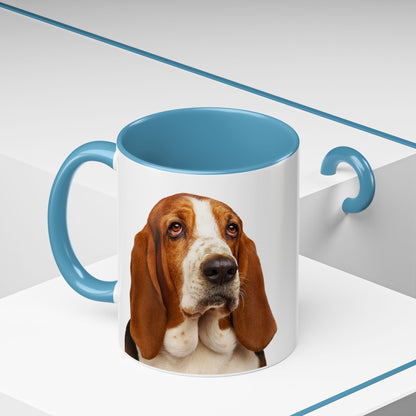Basset Head 2-Tone Coffee Mug