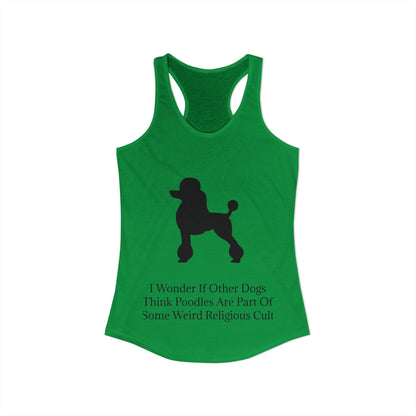 I Wonder Women's Racerback Tank