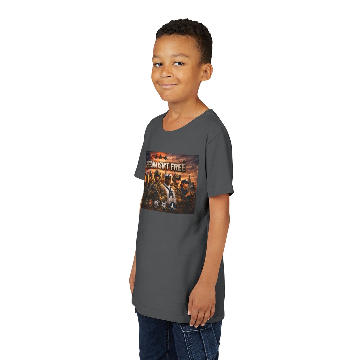 Freedom Isn't Free Youth Unisex Short Sleeve Crewneck Tee