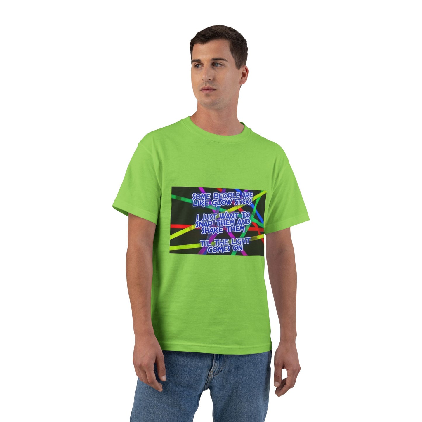 Glow Sticks Men's Short-Sleeve Crewneck Tee