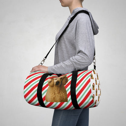 Santa Paws Poodle Duffel Bag