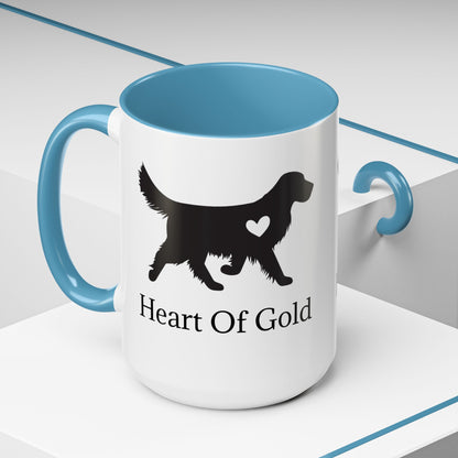 Heart Of Gold 2-Tone Coffee Mug