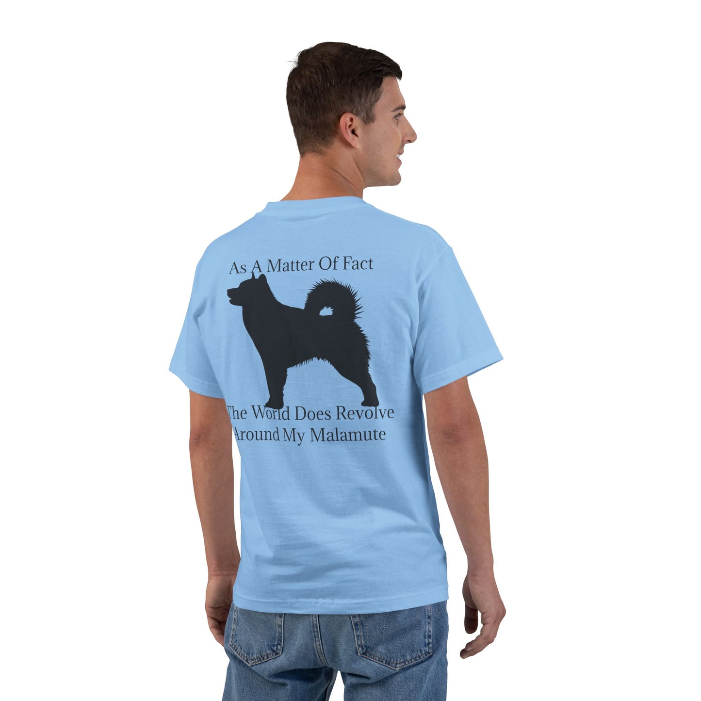Matter Of Fact Malamute Men's Short-Sleeve Crewneck Tee