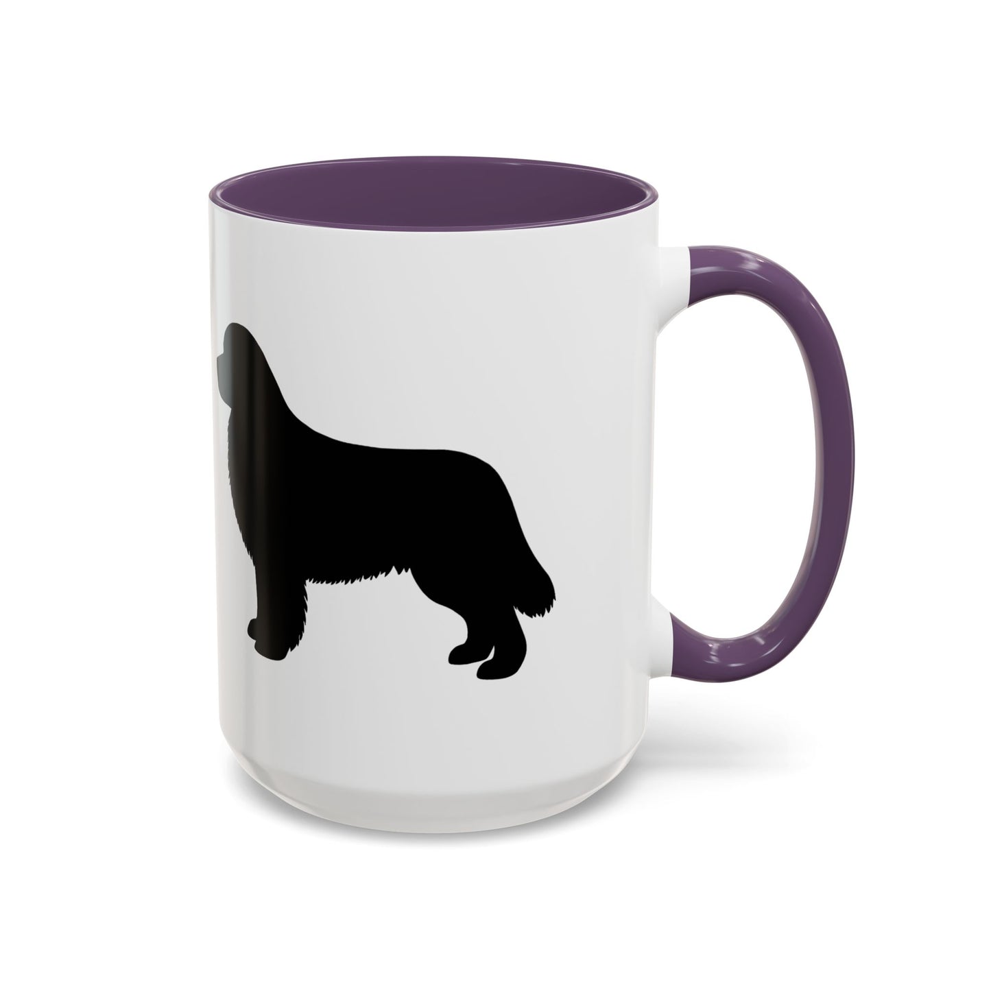 Newfie Silhouette 2-Tone Coffee Mug