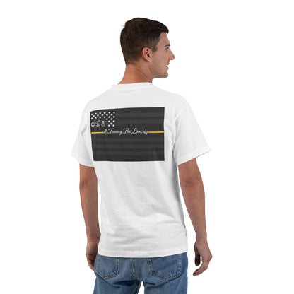 Thin Yellow Line Men's Short-Sleeve Crewneck Tee