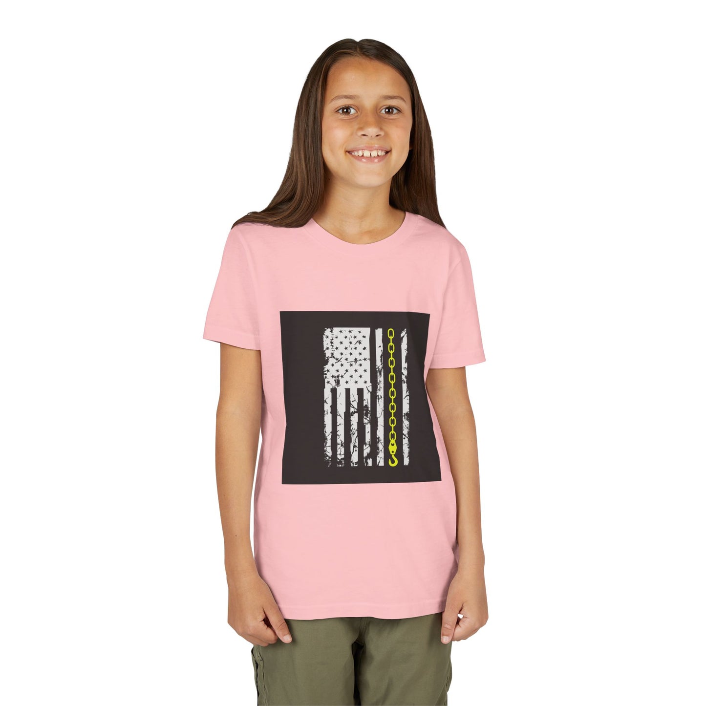Thin Yellow Line Youth Unisex Short Sleeve Crewneck Tee