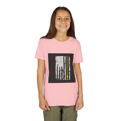 Thin Yellow Line Youth Unisex Short Sleeve Crewneck Tee