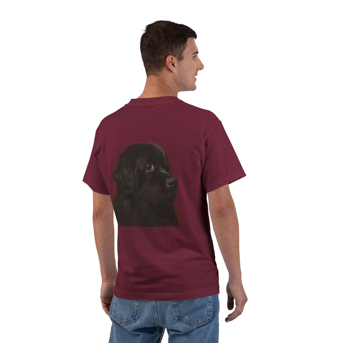 Newfie Head Men's Short-Sleeve Crewneck Tee