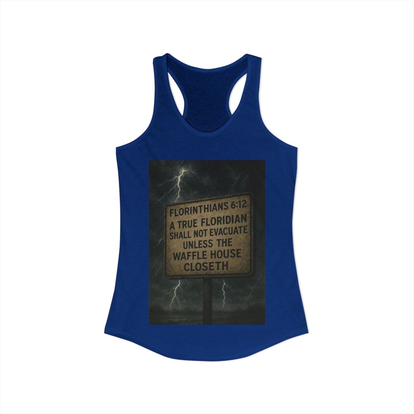 Florinthians 6:12 Women's Racerback Tank