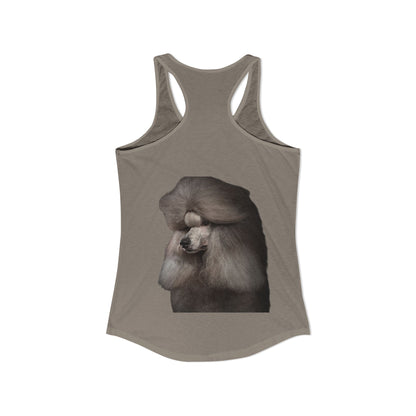 Poodle Head Women's Racerback Tank