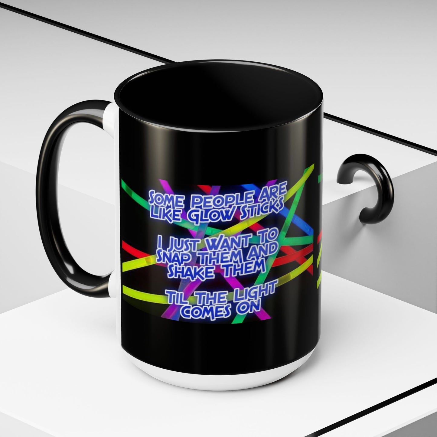 Glow Sticks 2-Tone Coffee Mug