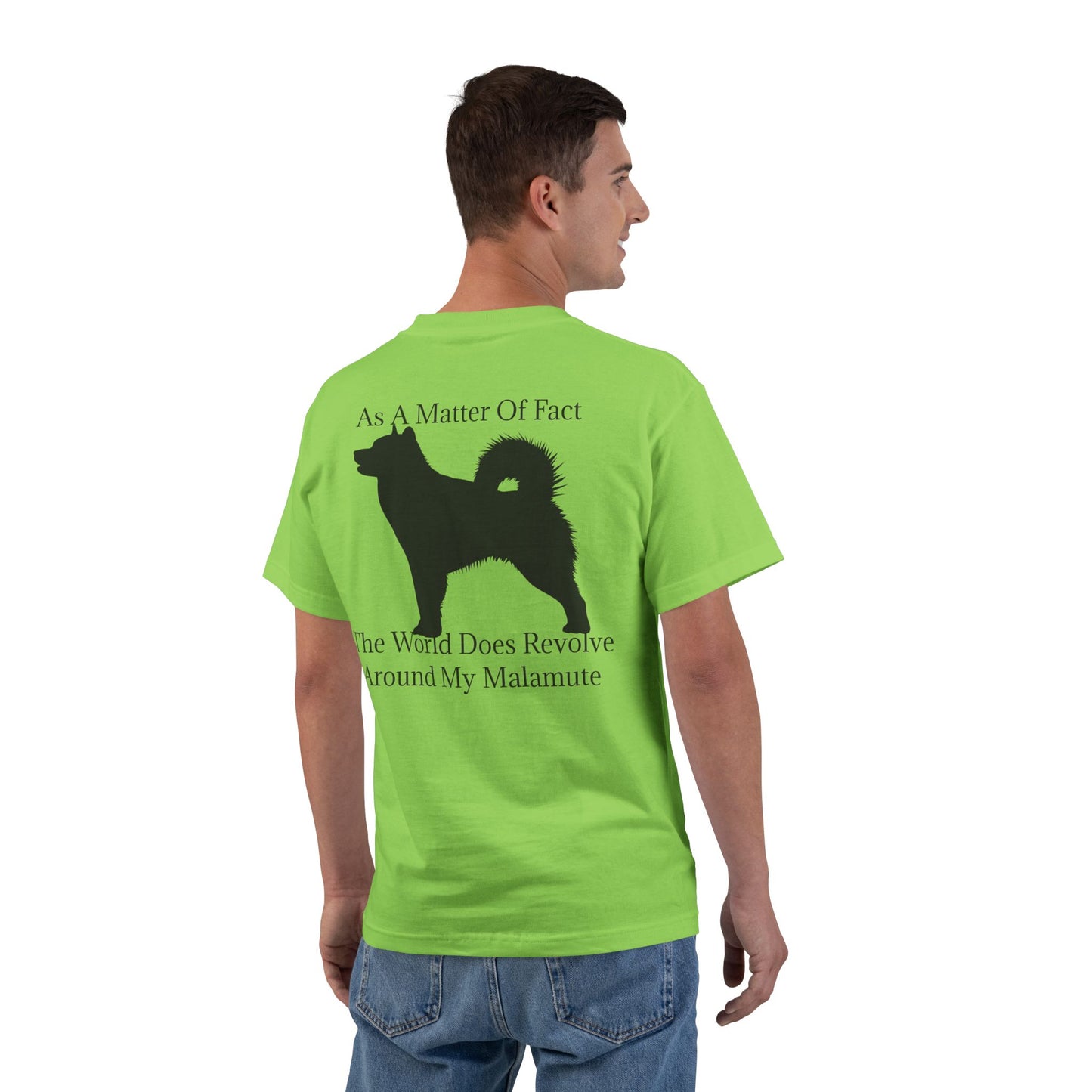 Matter Of Fact Malamute Men's Short-Sleeve Crewneck Tee