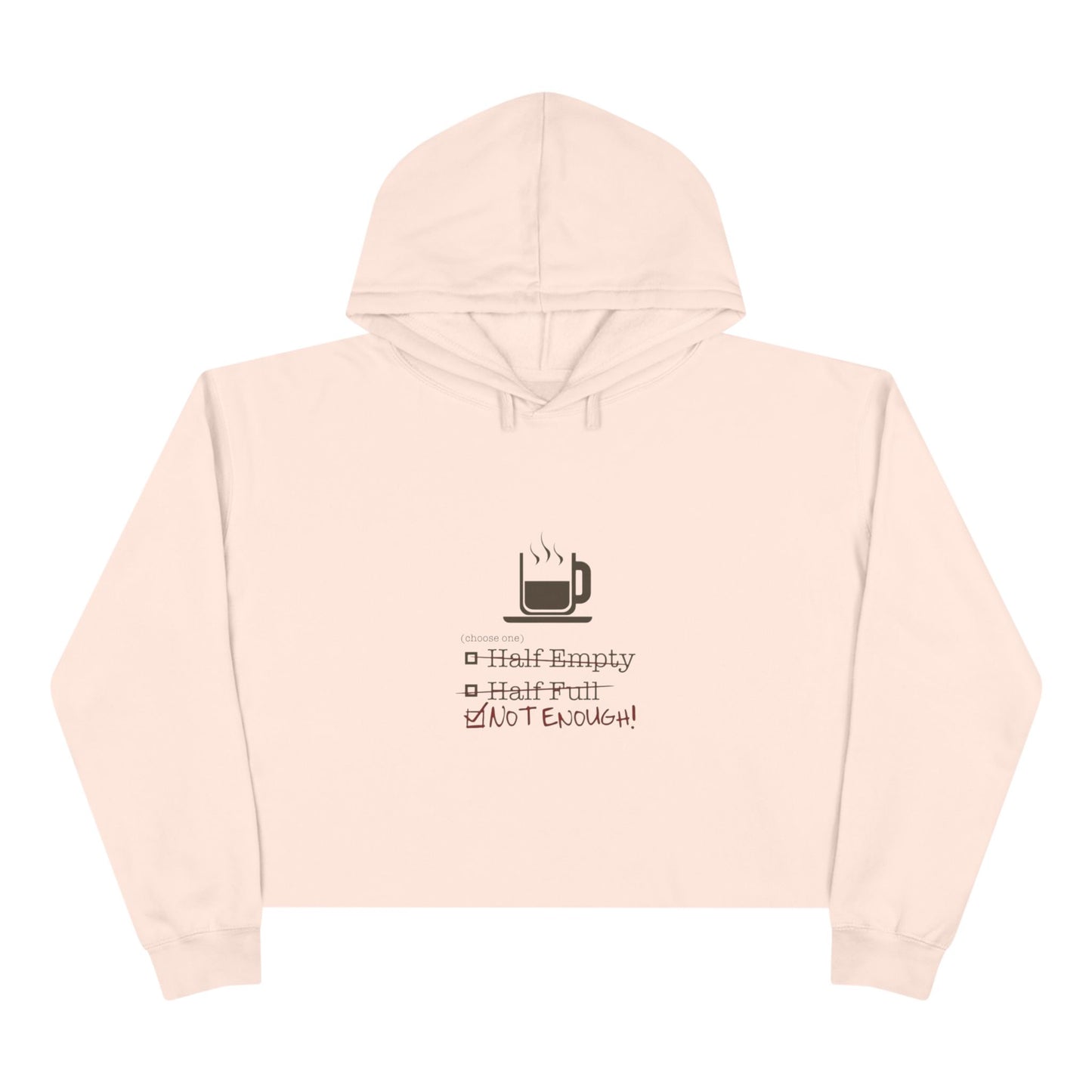 Not Enough Women's Crop Hoodie