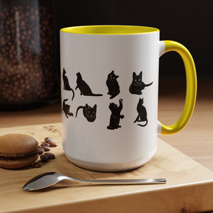 Cats 2-Tone Coffee Mug
