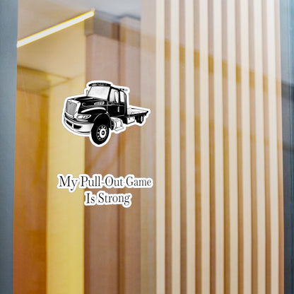 Pull Out Flatbed Tow Truck Vinyl Decal