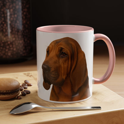 Bloodhound Head 2-Tone Coffee Mug