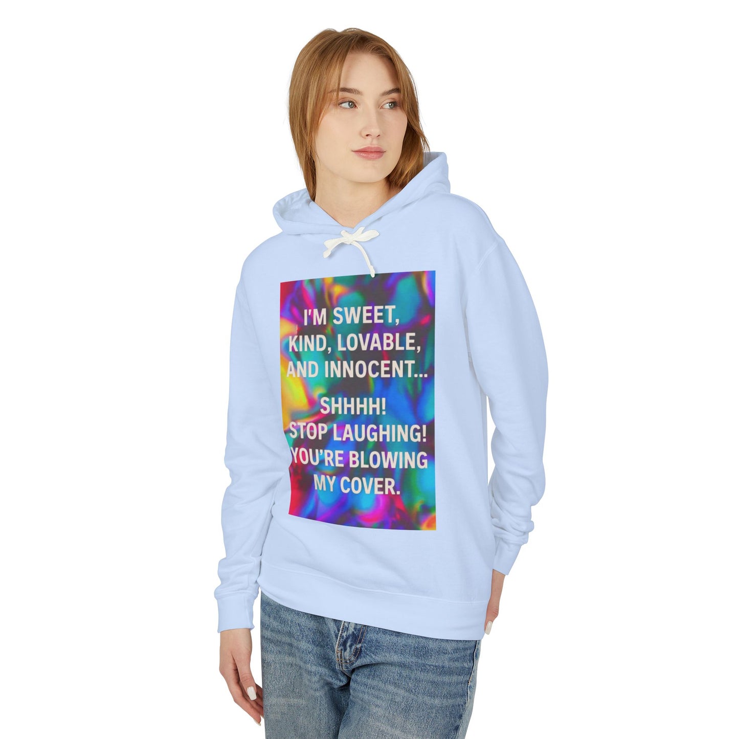 Blowing My Cover Unisex Lightweight Hoodie