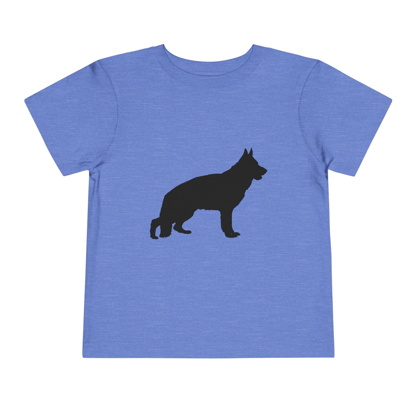 German Shepherd Silhouette Toddler Unisex Short Sleeve Crewneck Tee
