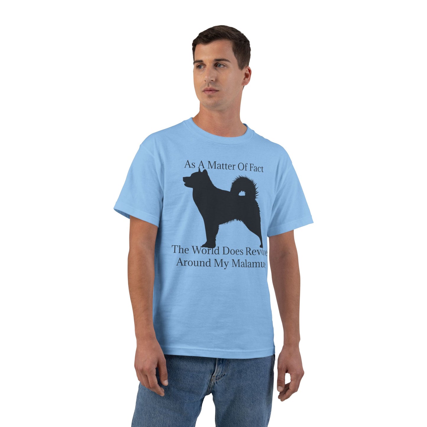 Matter Of Fact Malamute Men's Short-Sleeve Crewneck Tee