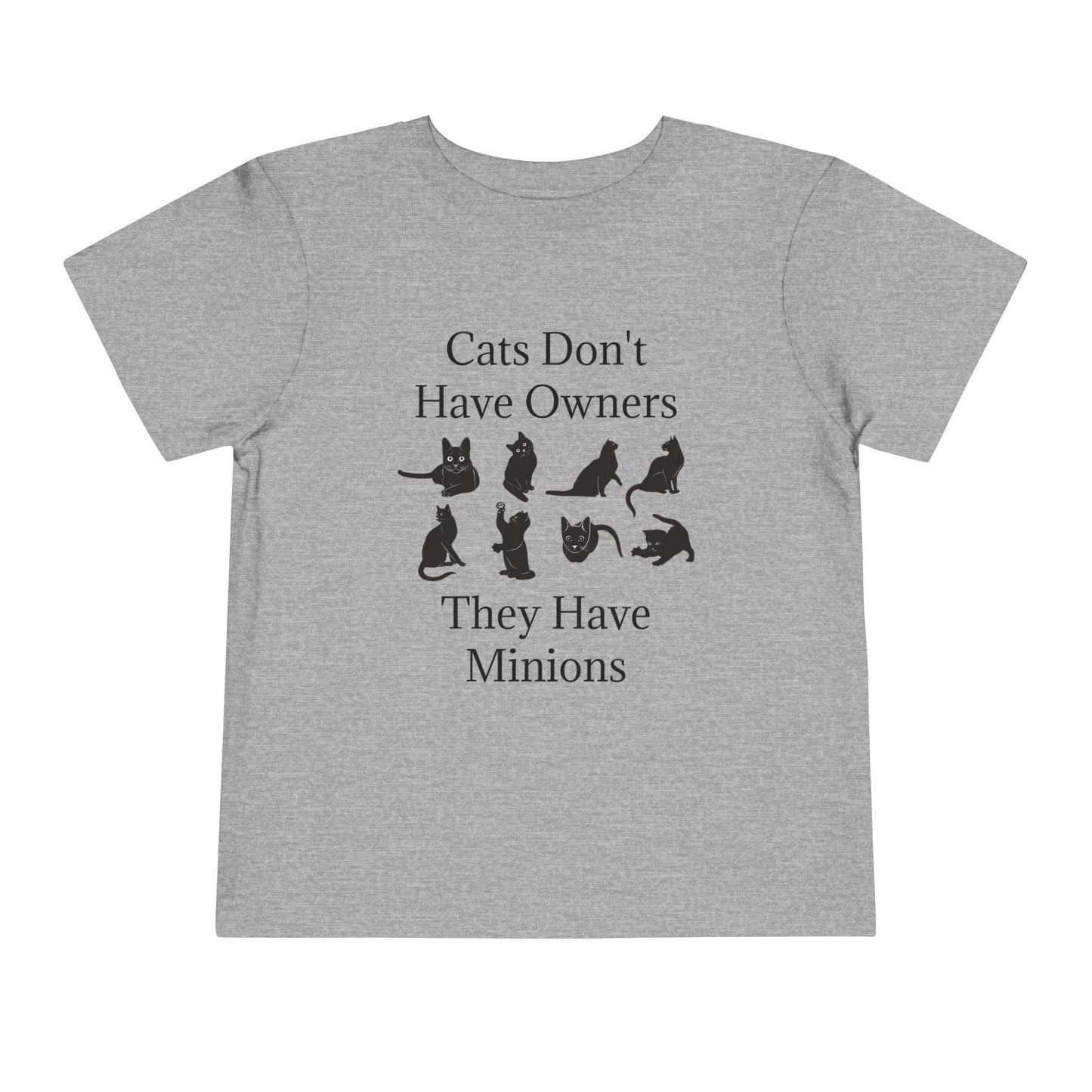 Cat Minions Toddler Unisex Short Sleeve Crewneck Tee