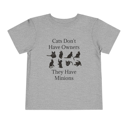 Cat Minions Toddler Unisex Short Sleeve Crewneck Tee