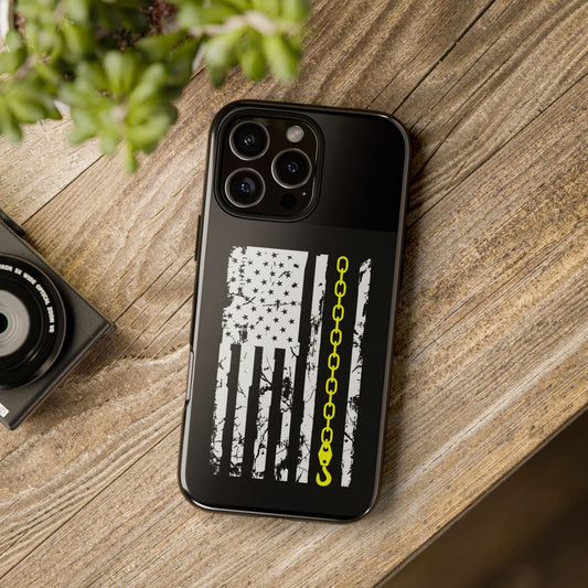 Thin Yellow Line iPhone Case