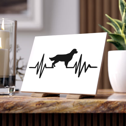 My Heart Beats For Goldens Ceramic Photo Tile
