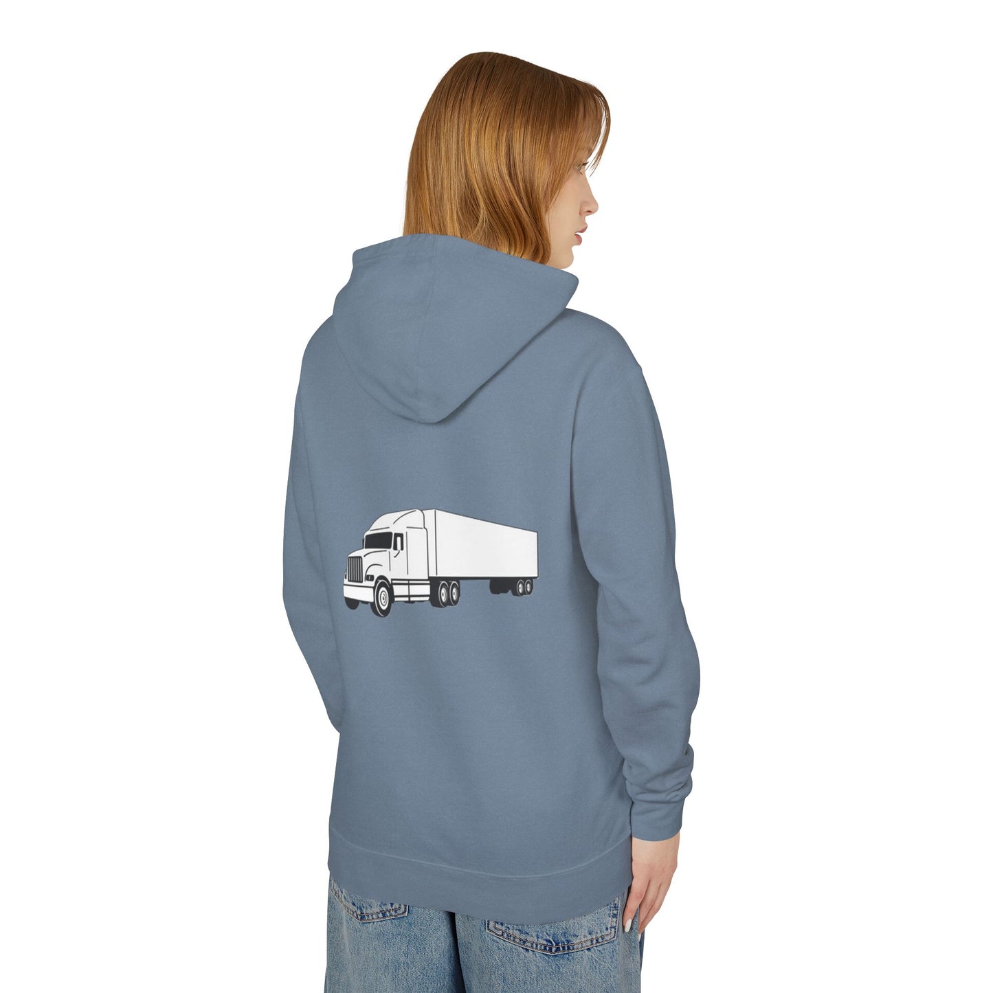 Semi Truck Unisex Lightweight Hoodie