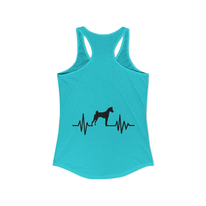 My Heart Beats For Basenjis Women's Racerback Tank